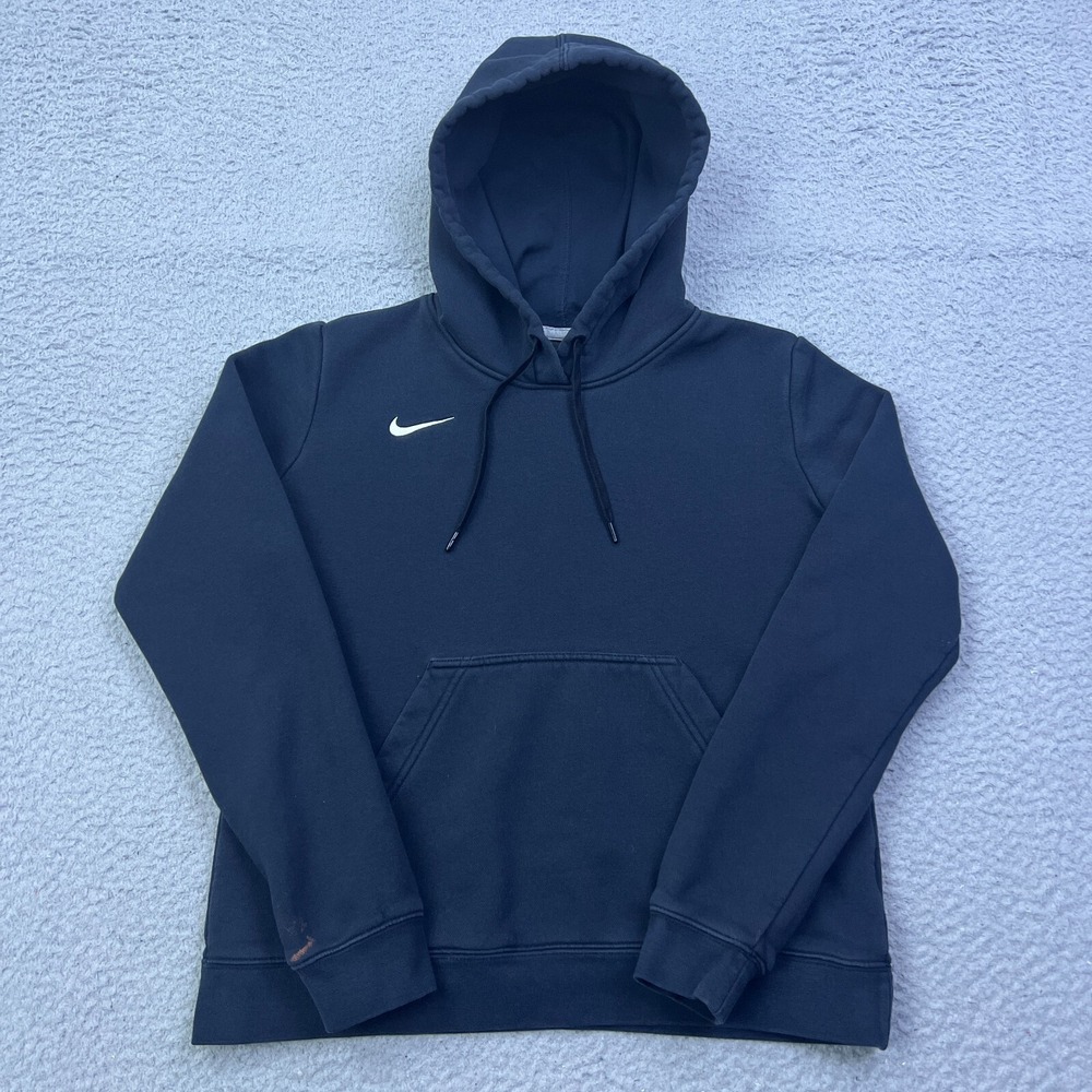 Nike Sportswear Club Fleece Women's Pullover L Black Hoodie Sweatshirt 836123